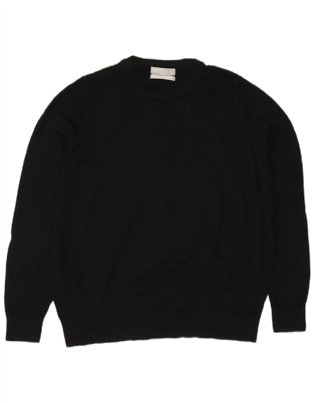 MARKS & SPENCER Damski sweter z okrągłym dekoltem UK 20 2XL Czarny
