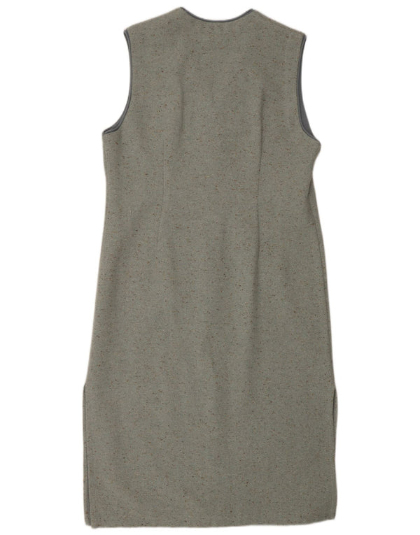 Damska sukienka maxi bez rękawów Tricot Chic UK 14, średnia, szara, nakrapiana