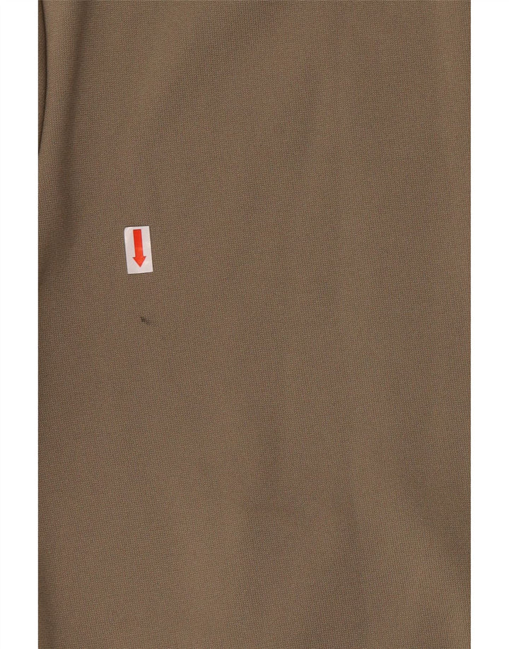 Damski sweter z kapturem i zamkiem Adidas UK 12, średni khaki, poliester