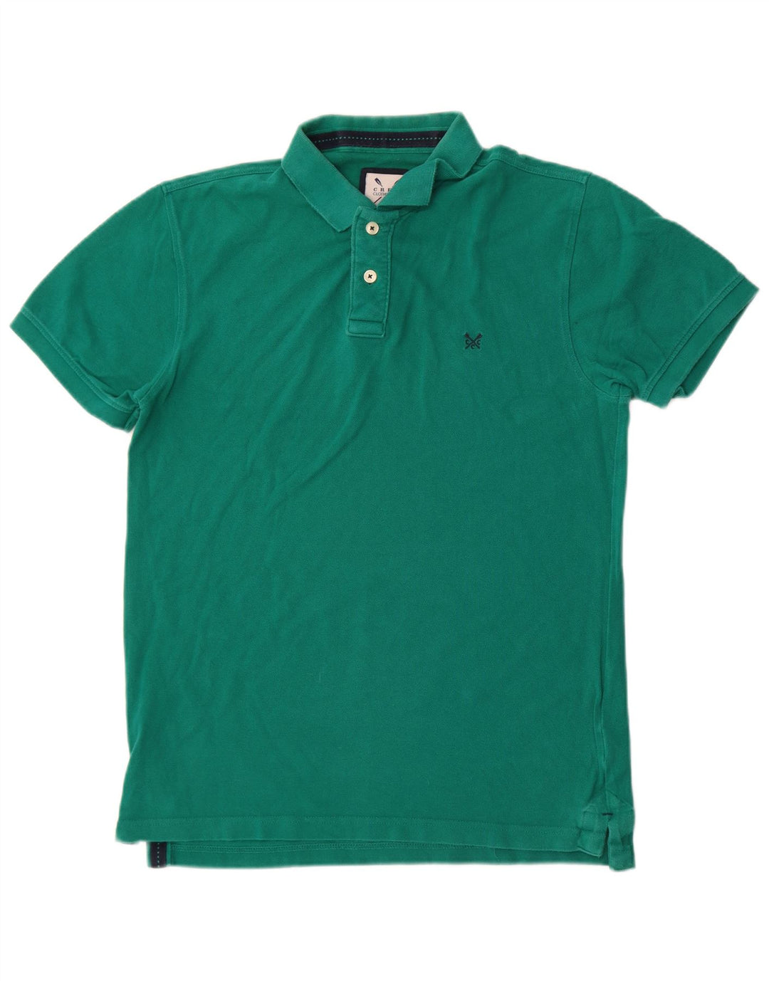 Męska koszulka polo Crew Clothing Średnia zielona bawełna