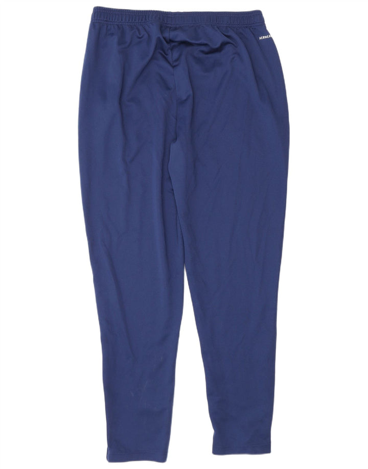 Męskie spodnie dresowe Adidas Aeroready XL granatowe, poliestrowe