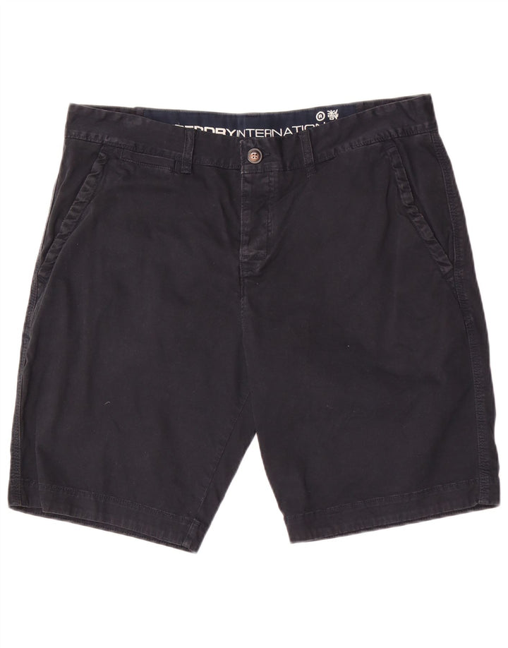 Męskie spodenki chino Superdry XL W36, czarne, bawełniane