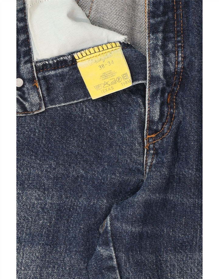Męskie jeansy Wrangler Texas Straight W38 L34 Niebieskie, bawełniane