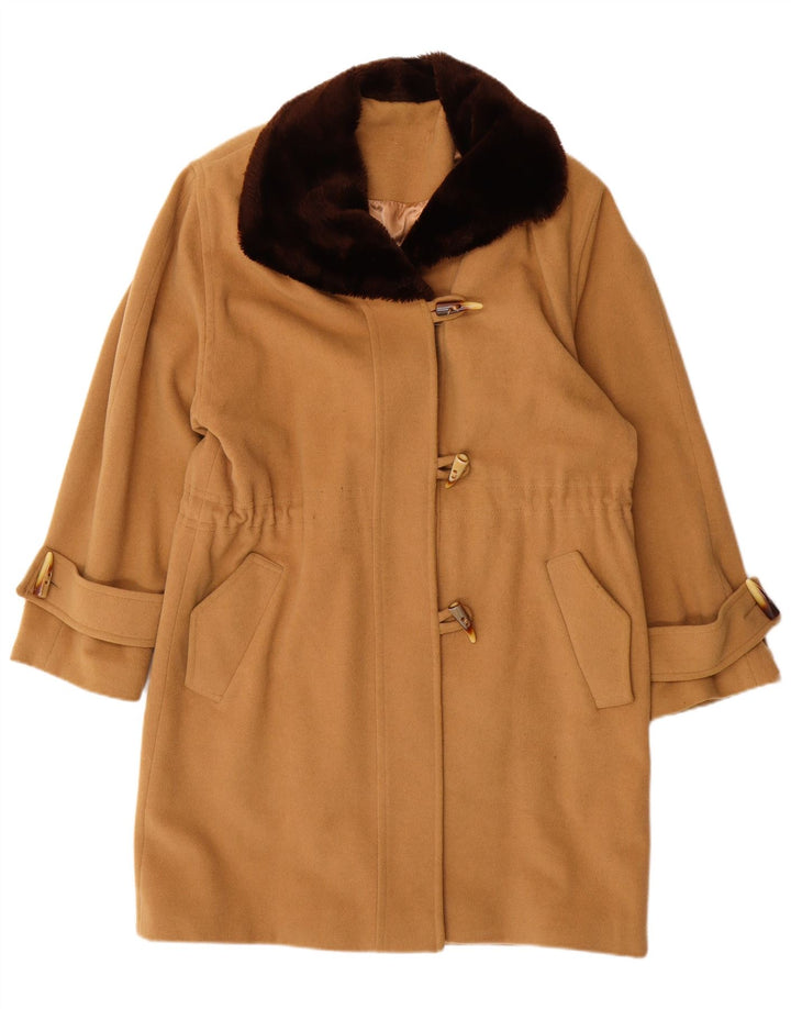 Budrysówka damska VINTAGE UK 14 Średnia beżowa wełna