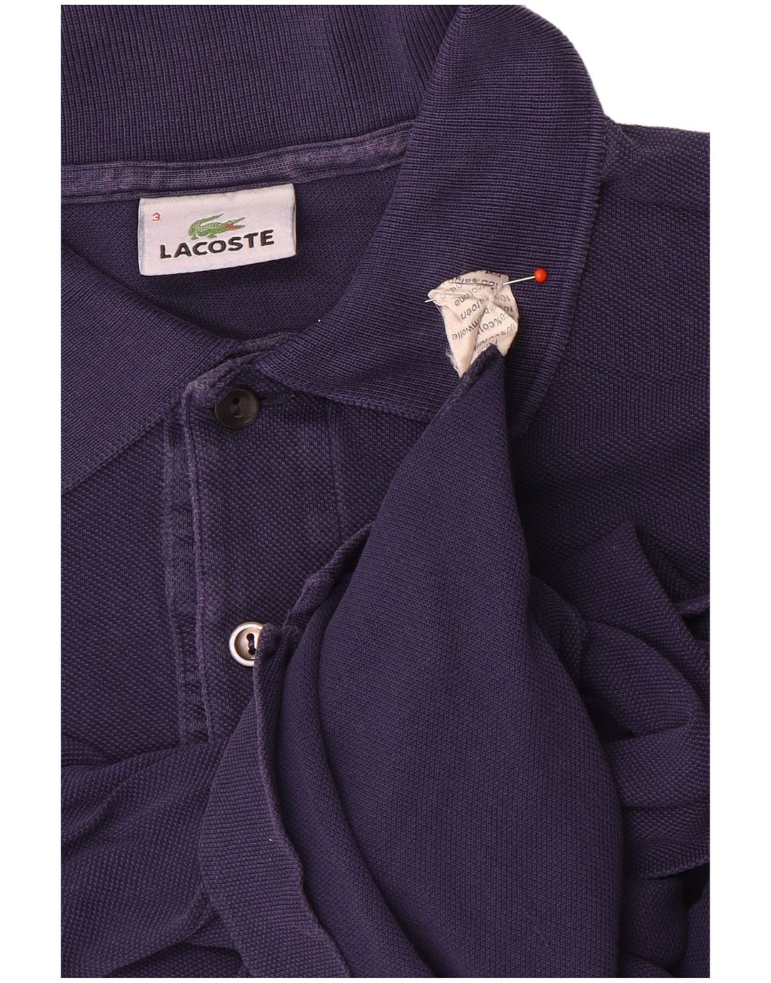 Męska koszulka polo Lacoste, rozmiar 3, mała, granatowa, bawełniana