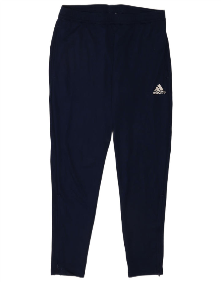Męskie spodnie dresowe Adidas Aeroready, duże, granatowe, z poliestru