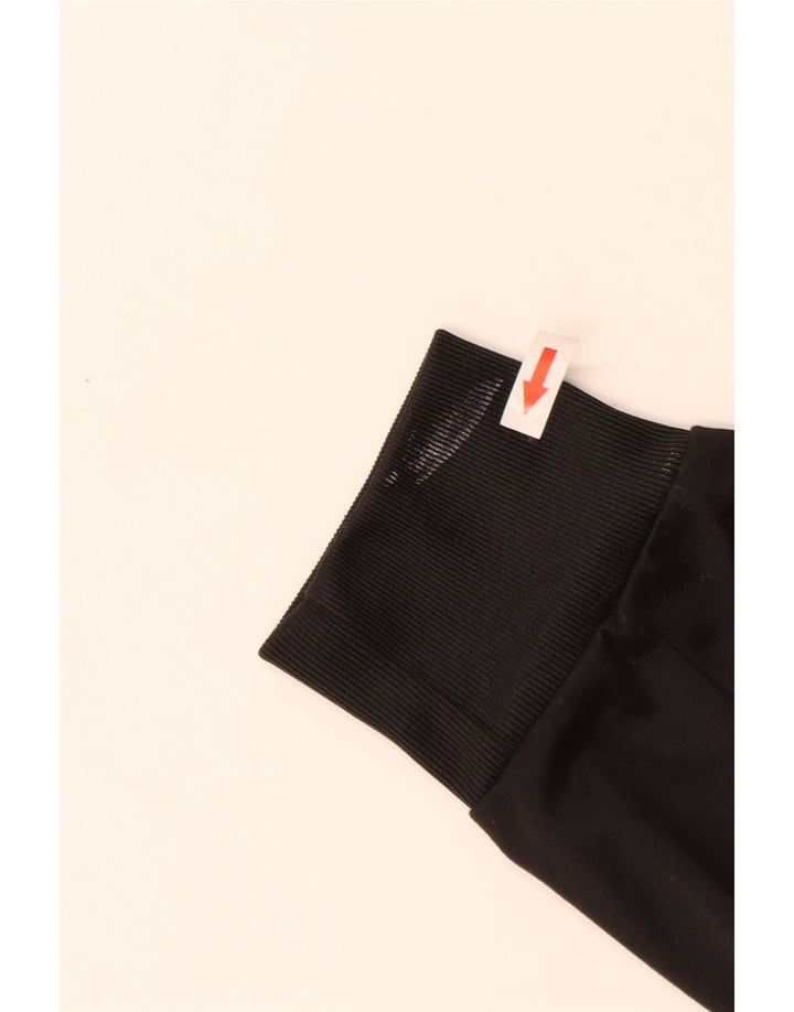 Adidas Męska kurtka dresowa UK 36/38 Mały czarny poliester