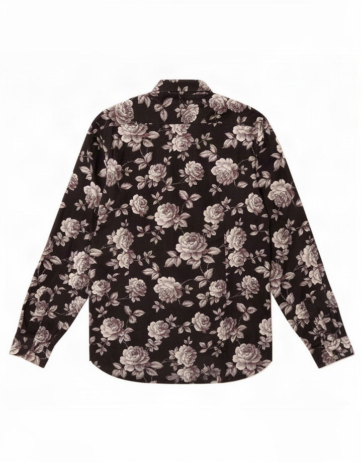 Koszula męska Ted Baker, rozmiar 4, duża, czarna, bawełniana w kwiaty