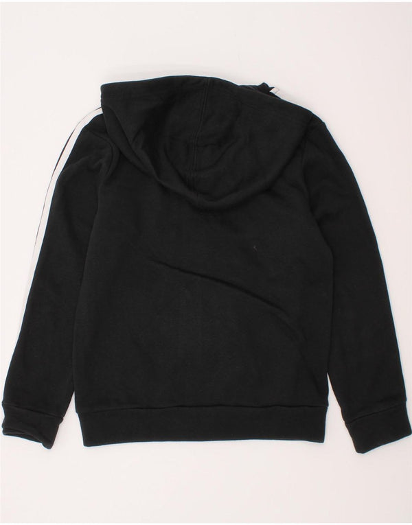 Chłopięcy sweter Adidas z zamkiem błyskawicznym, 7-8 lat, czarna, bawełniana, z blokami kolorów