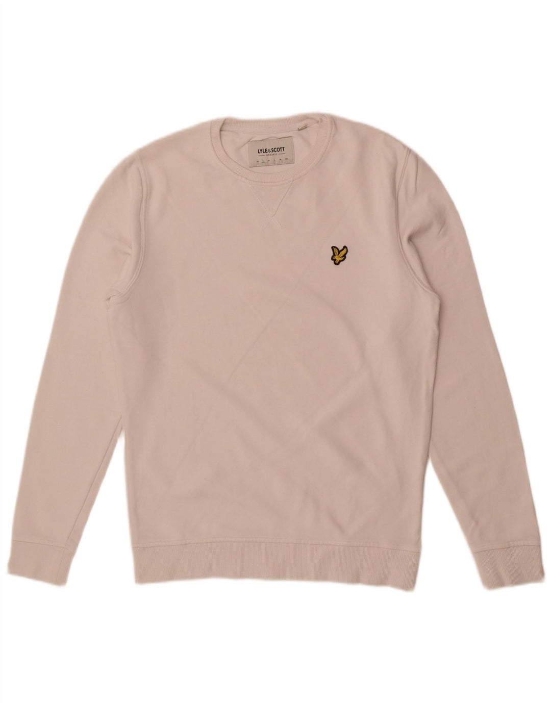 Męska bluza dresowa Lyle & Scott, mała, biała, bawełniana
