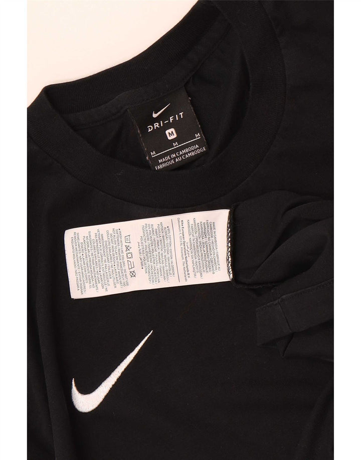 Męski T-shirt z grafiką Nike, średni czarny, bawełniany