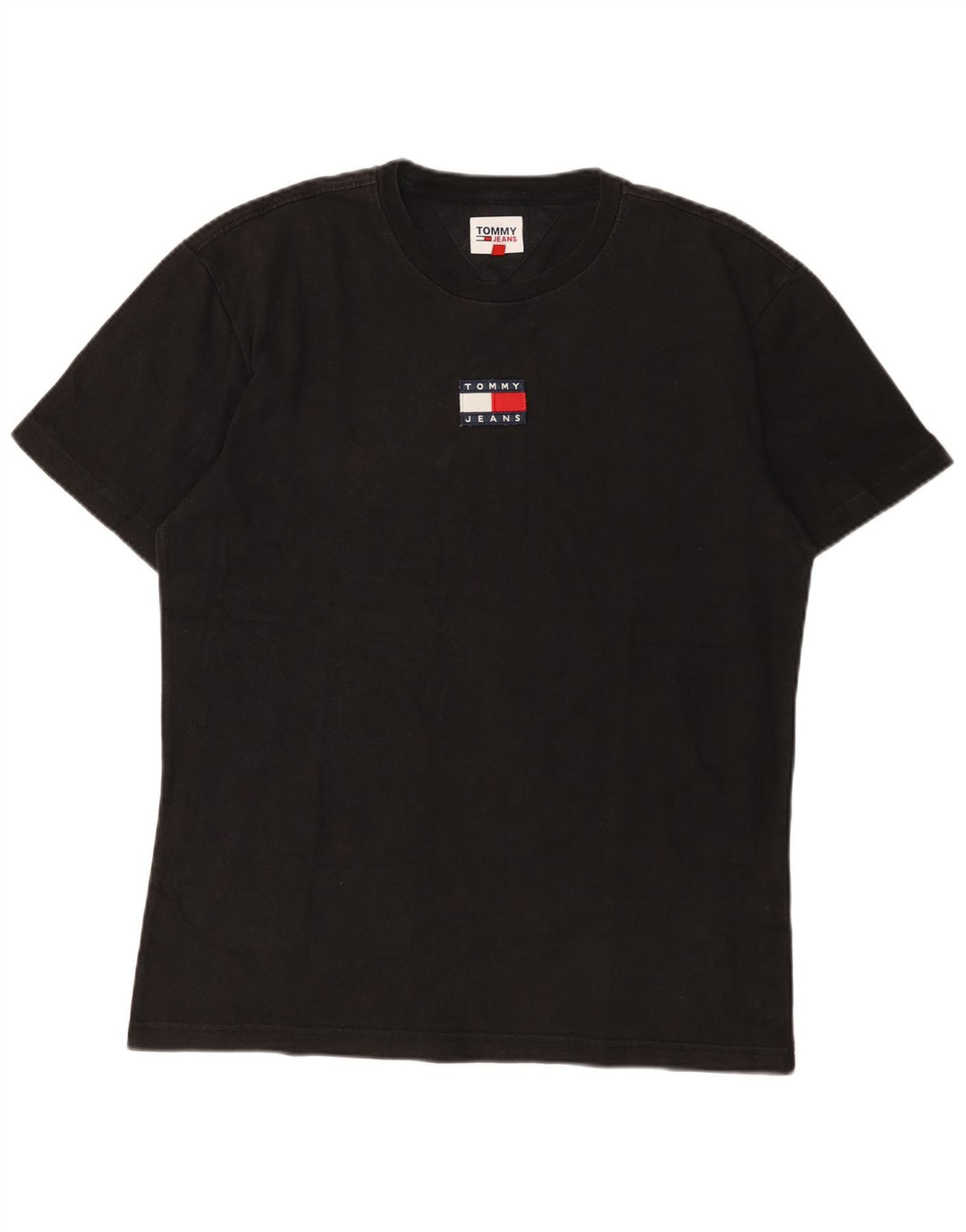 T-shirt męski Tommy Hilfiger, duży, czarny, bawełniany