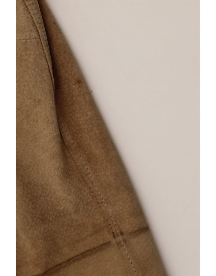 Damska kurtka zamszowa w stylu vintage IT 48 XL Beżowa skóra