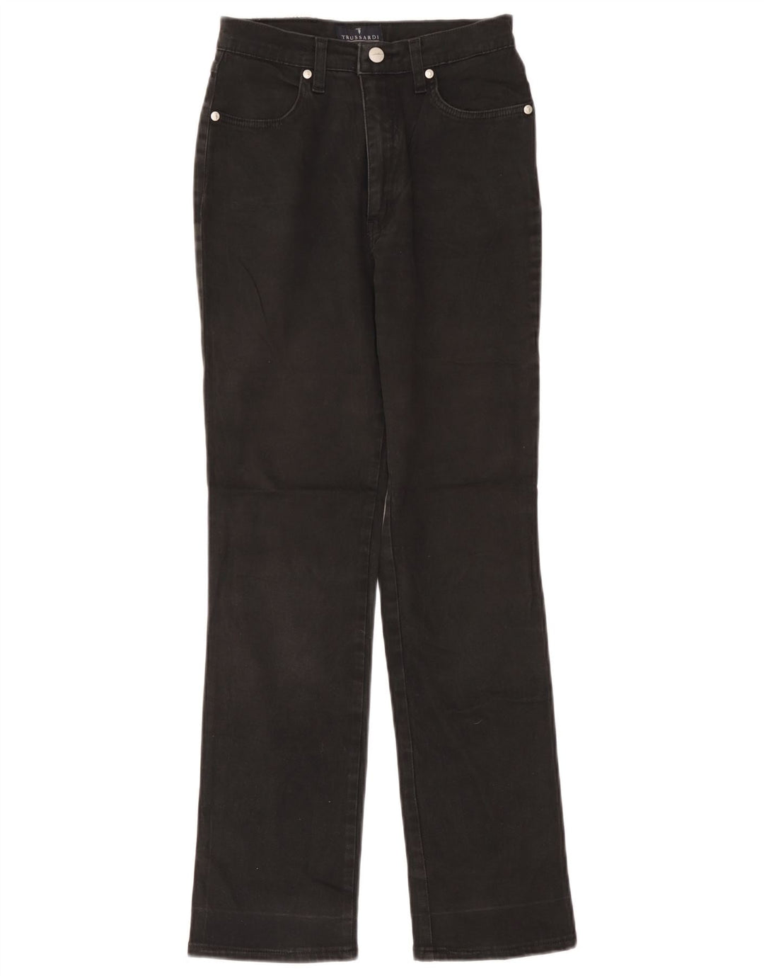 Damskie proste dżinsy Trussardi W26 L30 Szara bawełna