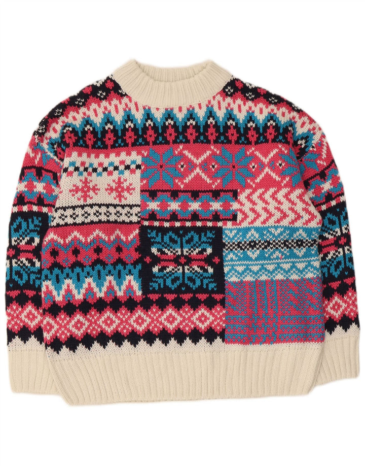Sweter damski Piombo z golfem UK 16, duży, wielokolorowy
