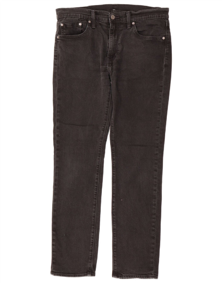 Męskie jeansy Levi's 511 Slim W33 L32 Szara bawełna