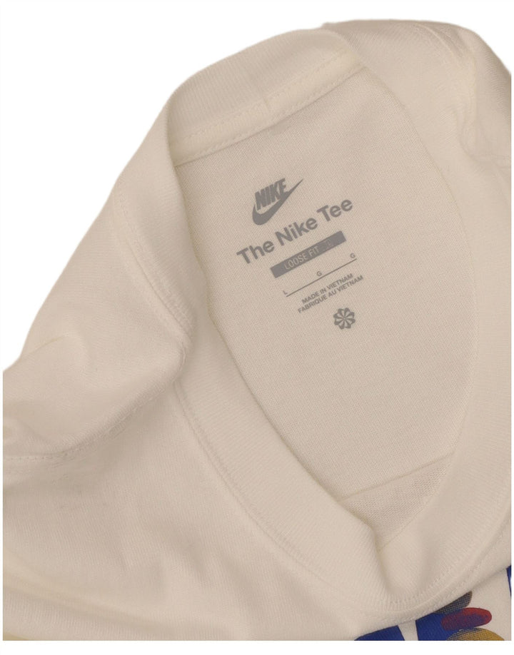 Męski T-shirt z grafiką Nike, duży, biały