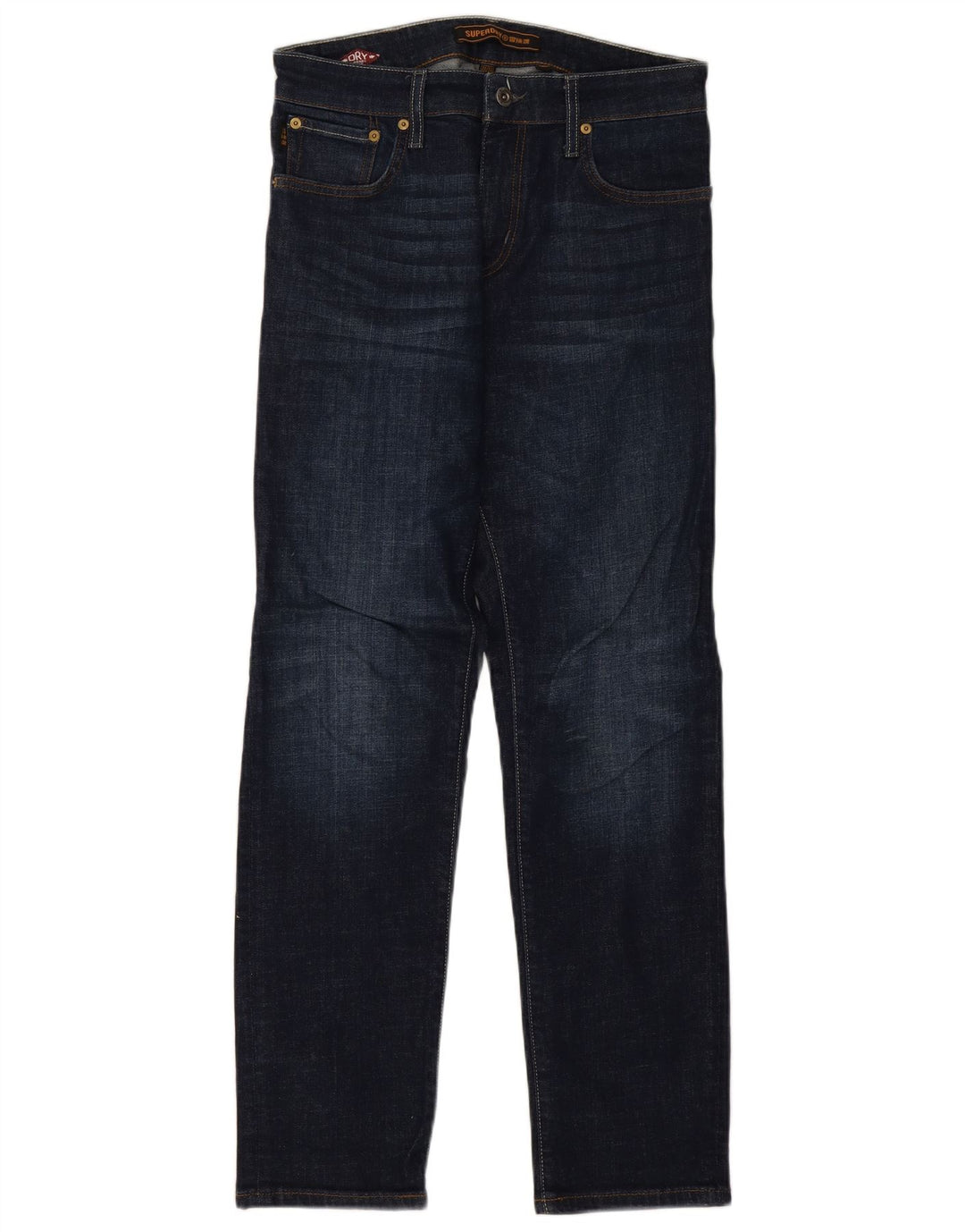 Męskie jeansy Superdry Slim W30 L32 Niebieskie, bawełniane