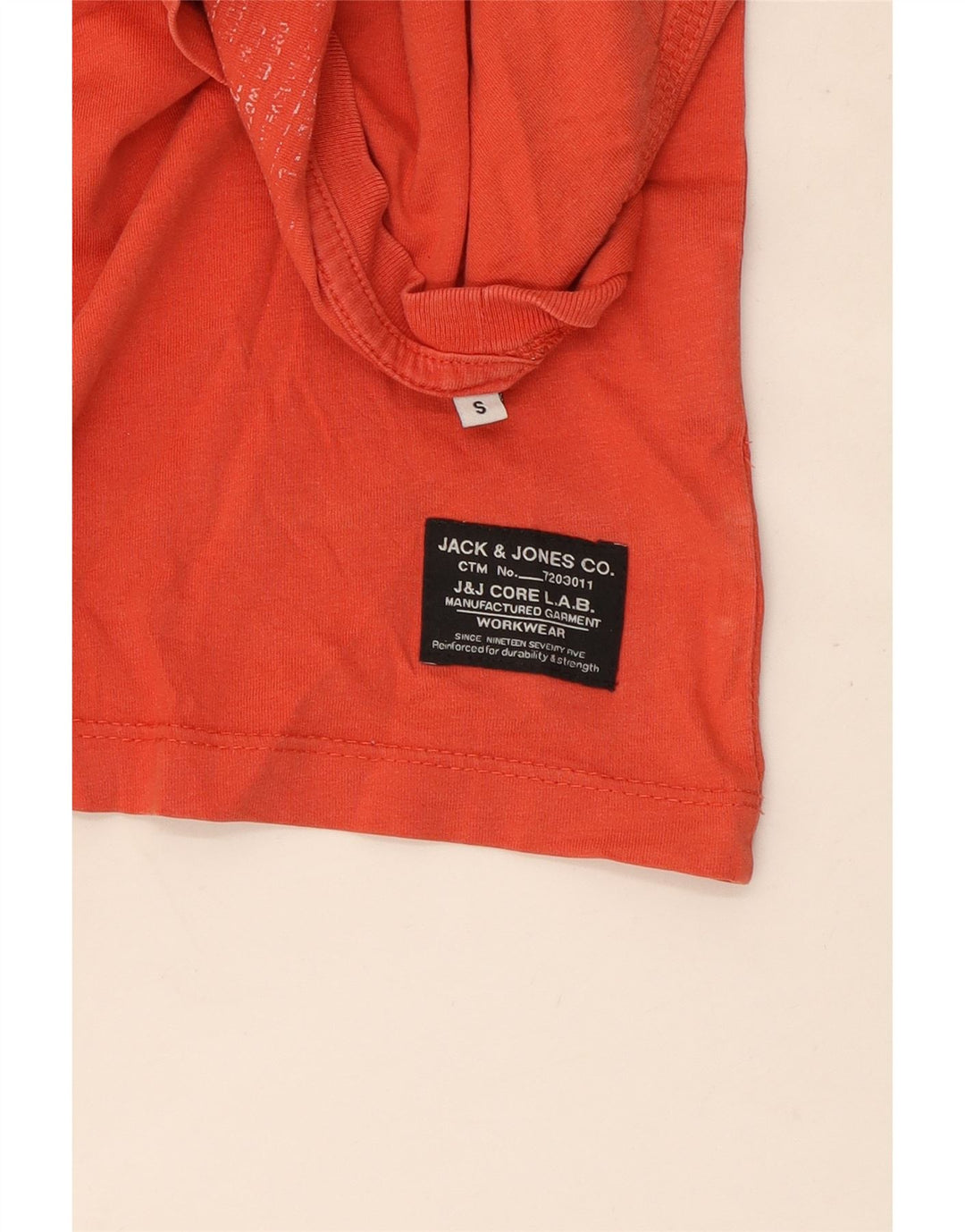 Męski T-shirt z grafiką Jack & Jones, mały, czerwony, bawełniany