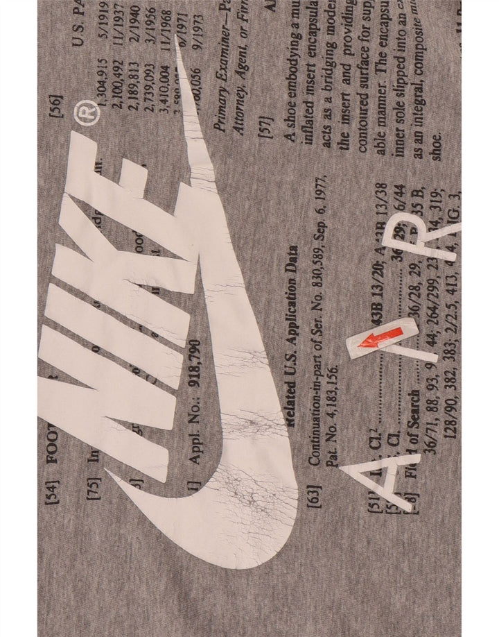 Męska koszulka z grafiką Nike Top UK 39/41 Średnia szara bawełna