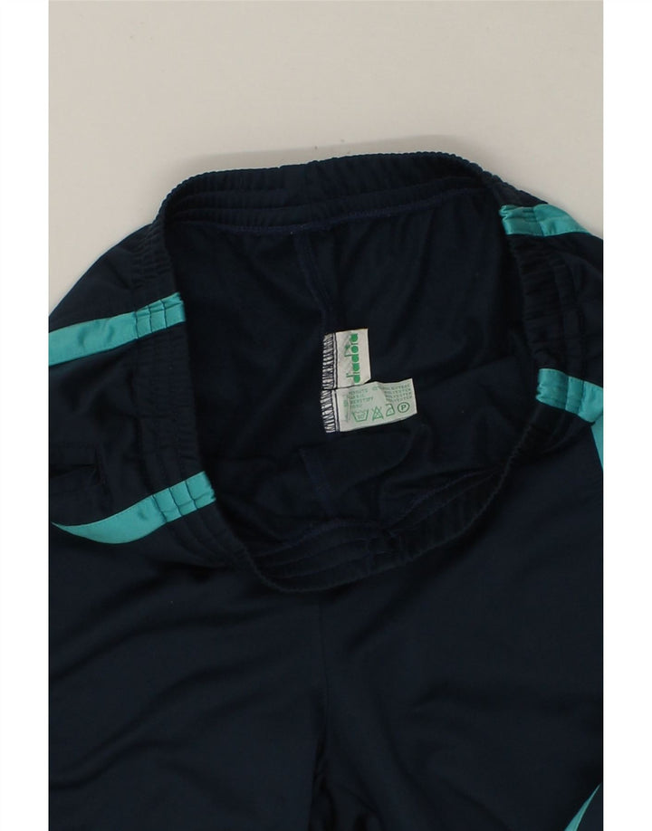 DIADORA Mens Tracksuit Trousers IT 50 Medium Navy Blue Polyester Vintage Diadora and Second-Hand Diadora from Messina Hembry 