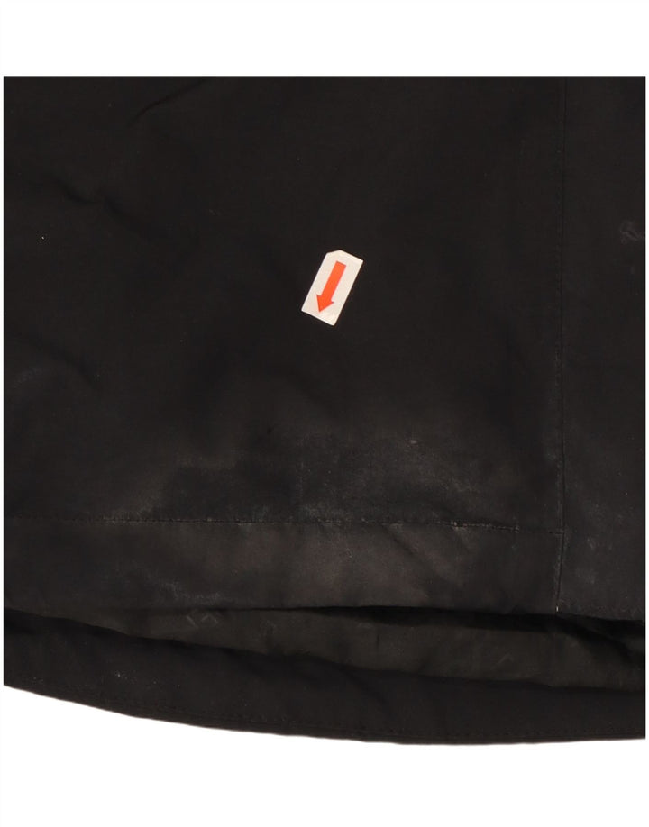Damski płaszcz przeciwdeszczowy z kapturem Mountain Warehouse UK 12, średni czarny nylon