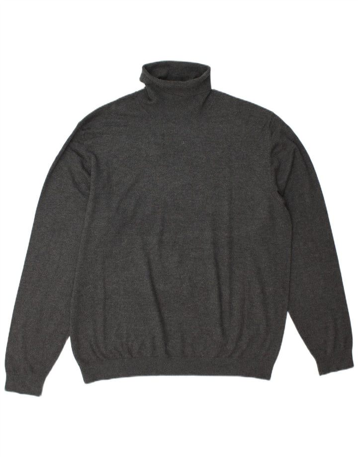 Męski sweter z golfem Zara XL, szary
