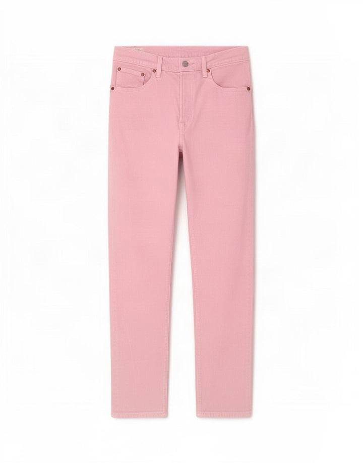Damskie jeansy Levi's 501 Straight W28 L29 Różowe