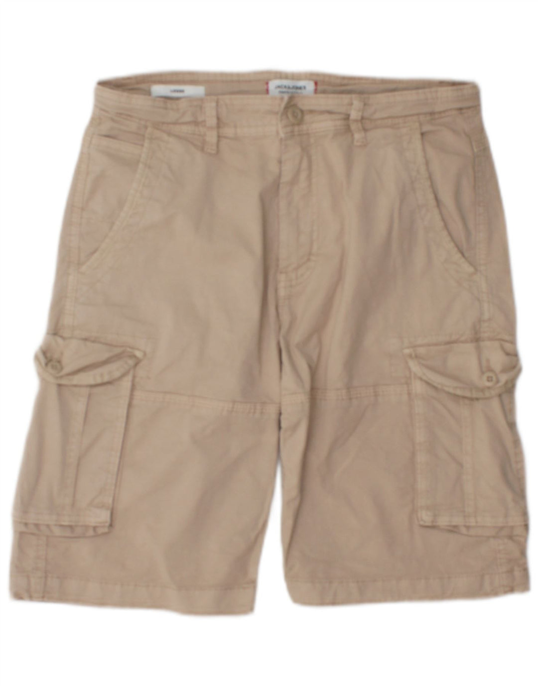 Męskie spodenki cargo Jack & Jones, małe W29, beżowa bawełna