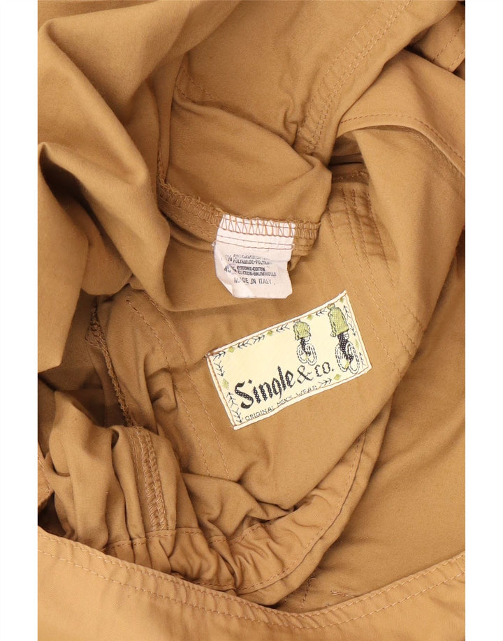 VINTAGE Mens 3/4 Sleeve Utility Jacket UK 38 Medium Brown Polyamide Vintage Vintage and Second-Hand Vintage from Messina Hembry 