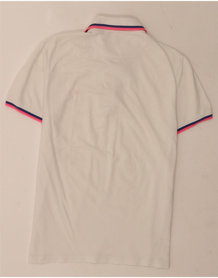 Męska koszulka polo Brooksfield Slim Fit IT 50 w kolorze średniej bieli