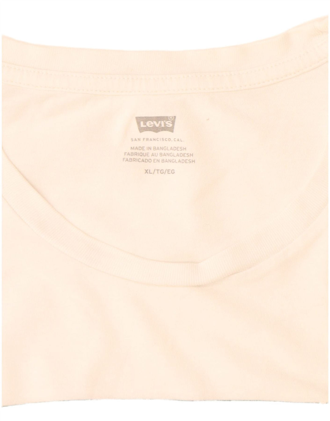 Męska koszulka z grafiką Levi's, góra XL, biała bawełna