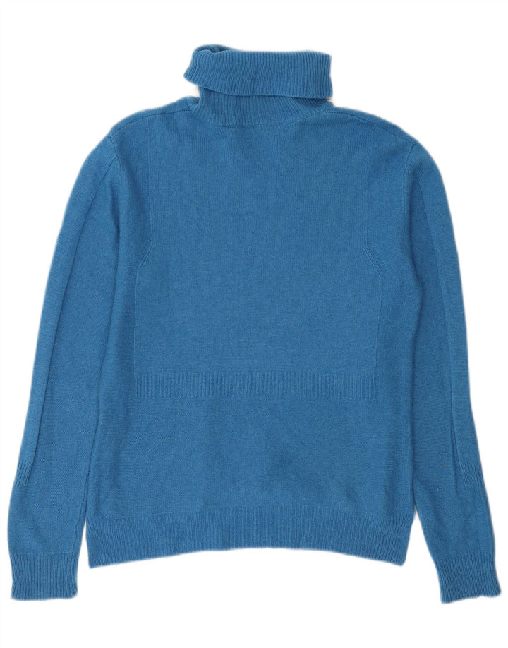 Damski sweter z golfem Max & Co. UK 12, średni niebieski kaszmir
