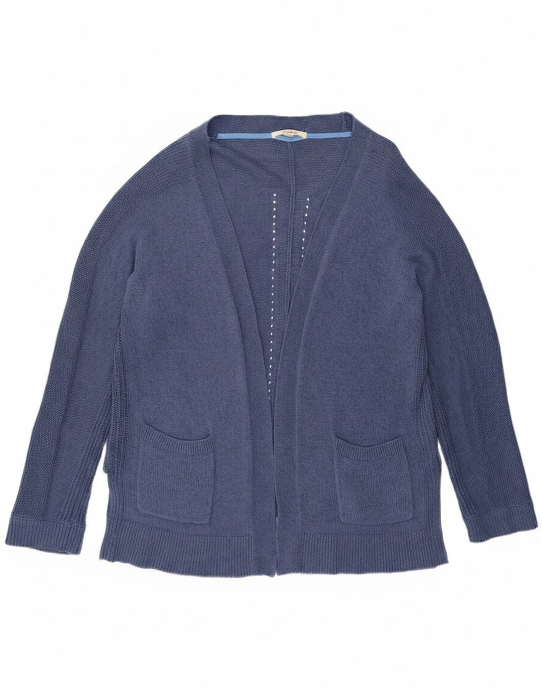 Damski sweter rozpinany White Stuff UK 16, duży, niebieski, bawełniany