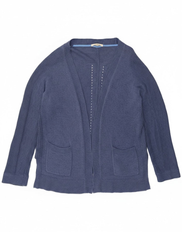 Damski sweter rozpinany White Stuff UK 16, duży, niebieski, bawełniany