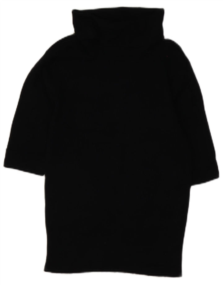 Marks & Spencer Damski sweter z golfem UK 14, duży, czarny