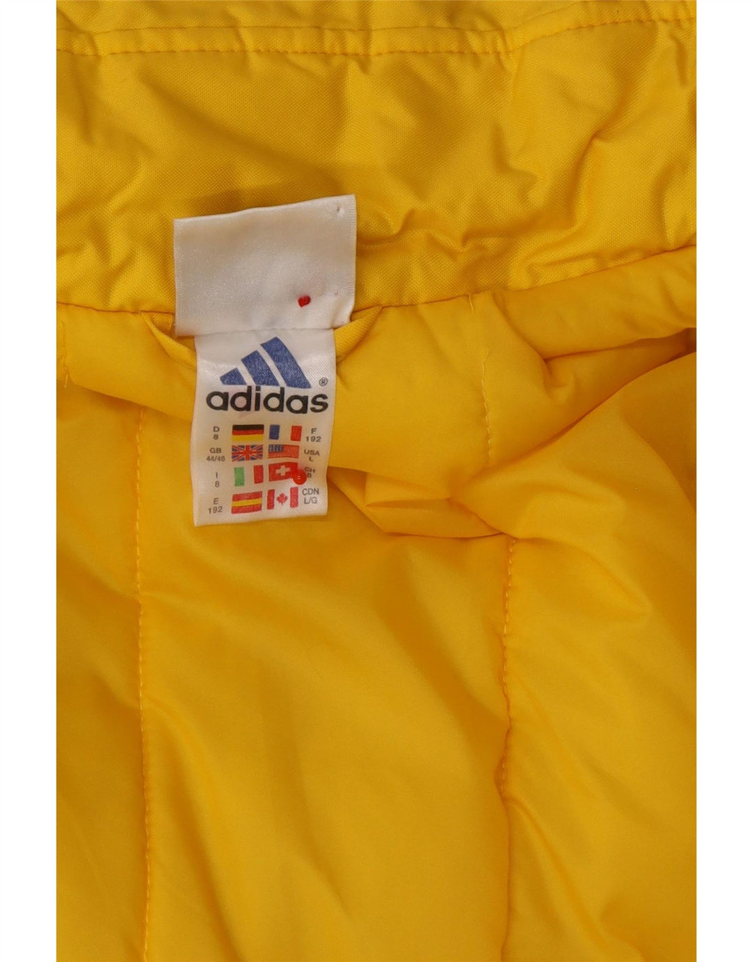 Męska kurtka wiatrówka ADIDAS z grafiką UK 44/46, duży czarny blok kolorów