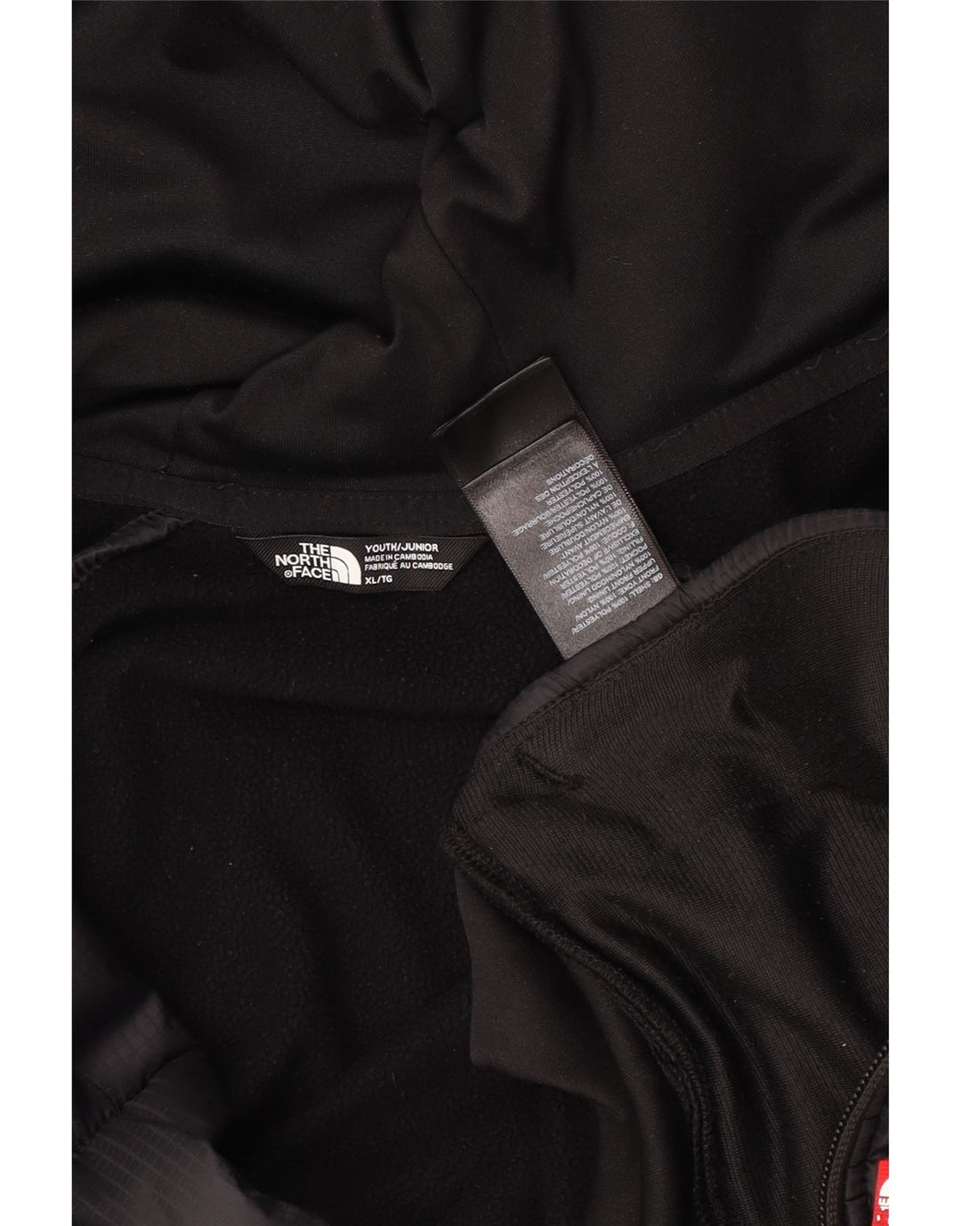 THE NORTH FACE Chłopięcy sweter z kapturem i zamkiem, 14-15 lat, XL, czarny, blok kolorów