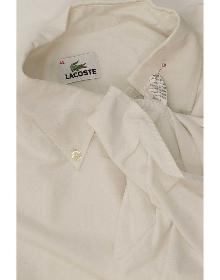Koszula męska Lacoste rozmiar 42, duża, biała, bawełniana