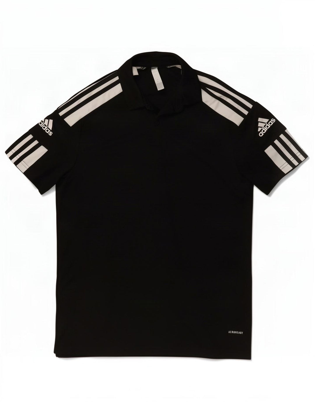 Męska koszulka polo Adidas Aeroready, mała, czarna, z blokami kolorów, poliestrowa
