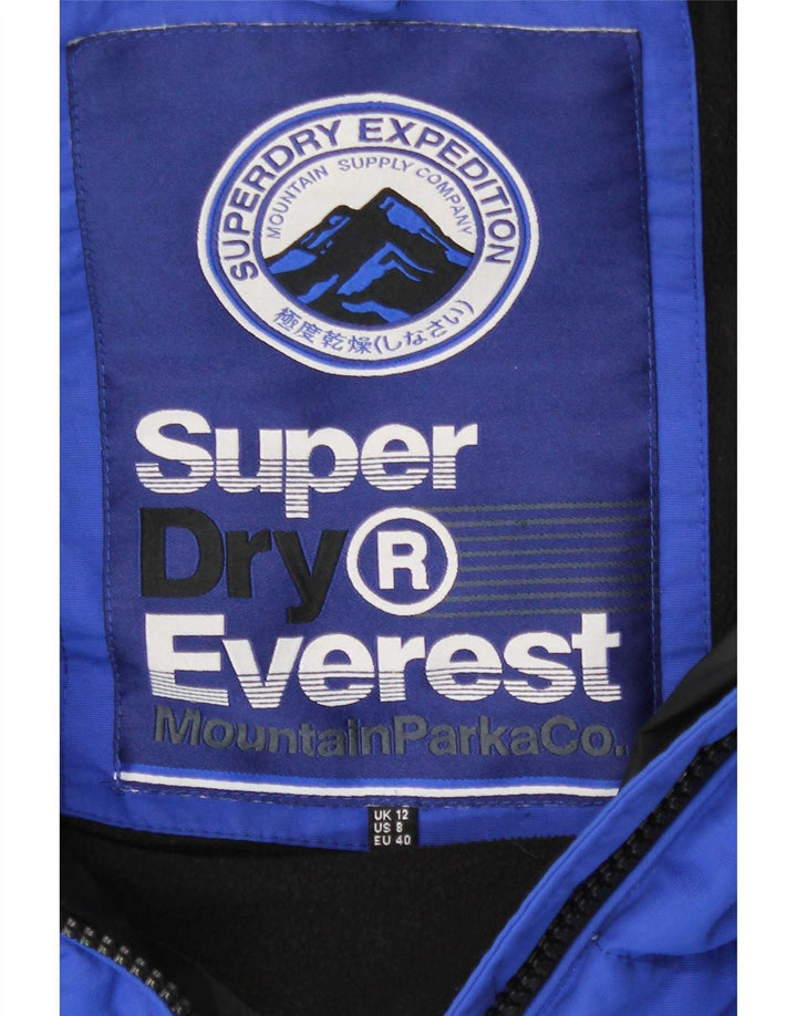 Damska ocieplana kurtka Superdry Everest Mountain Parka UK 12, średni niebieski