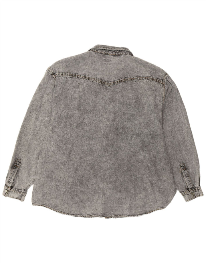 Męska koszula dżinsowa Arizona XL, szara, bawełniana