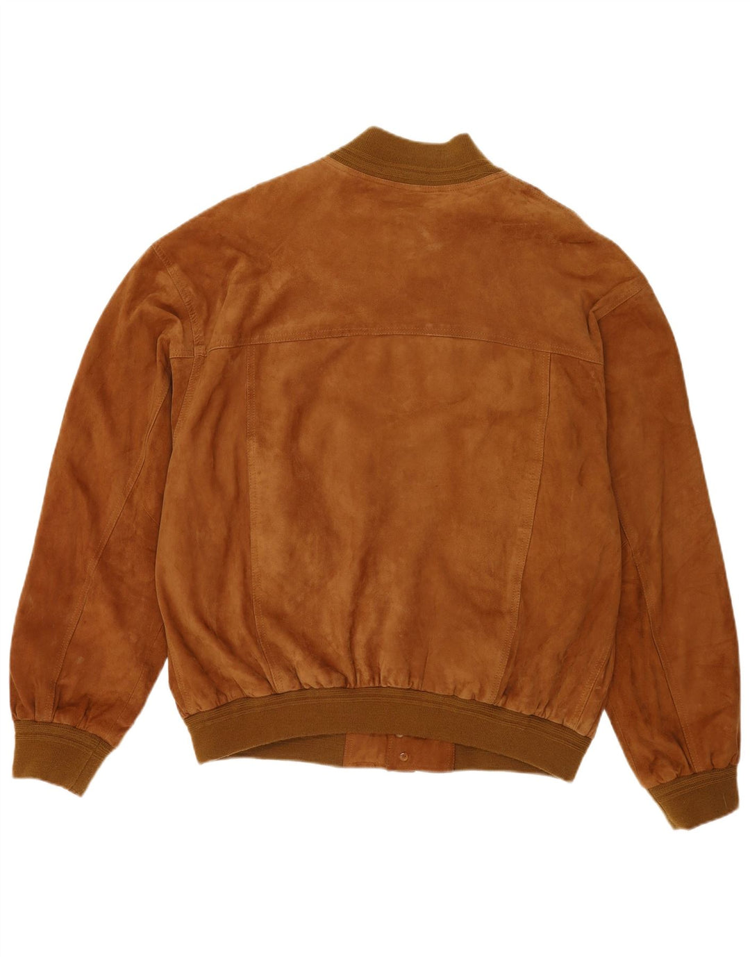 Vintage męska zamszowa kurtka bomber IT 60 5XL brązowa skóra