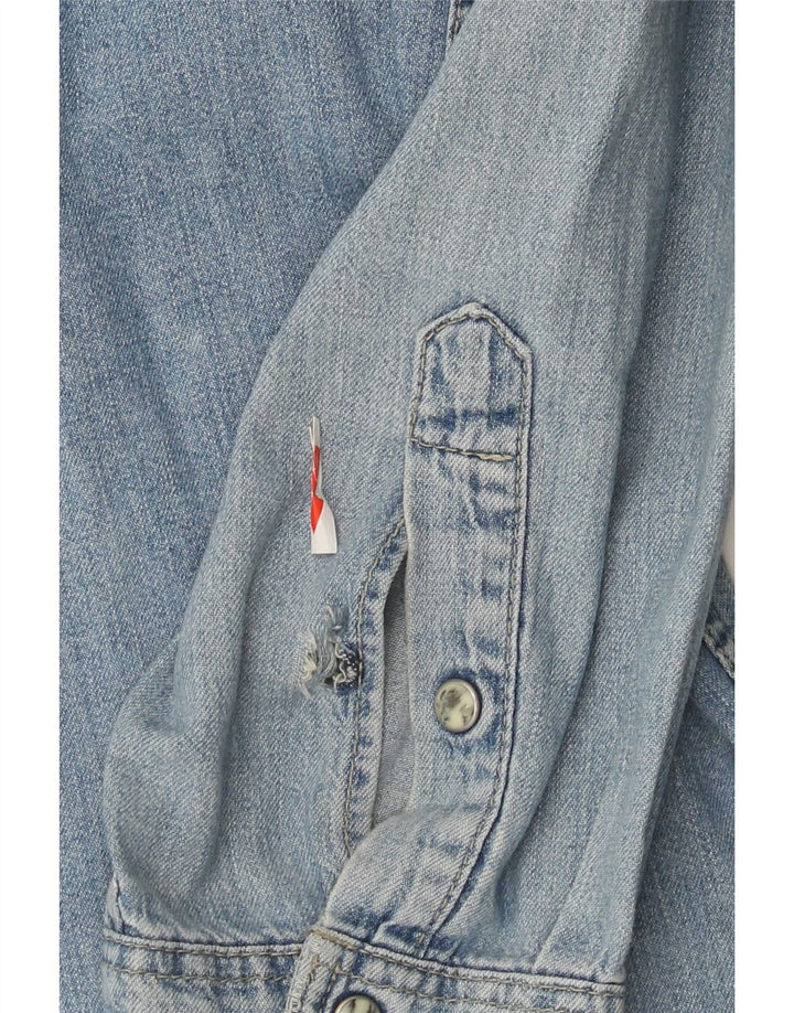 Męska koszula dżinsowa Wrangler 2XL, niebieska, bawełniana