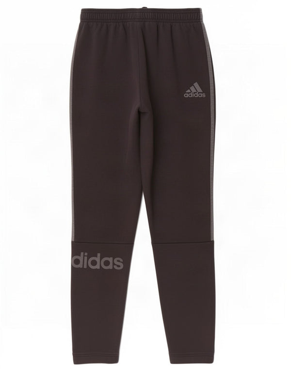 Męskie spodnie dresowe Adidas z grafiką, średnio czarne, bawełniane