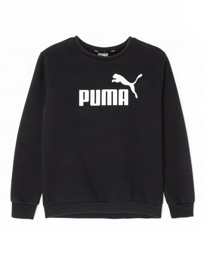 Męska bluza z grafiką Puma, sweter, średni granatowy, bawełniany