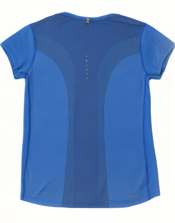Damska koszulka Nike Dri Fit Top UK 12, średni niebieski poliester