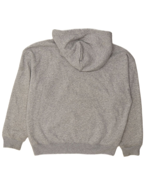 Męska bluza z kapturem Hollister Graphic o luźnym kroju XS, szara bawełna