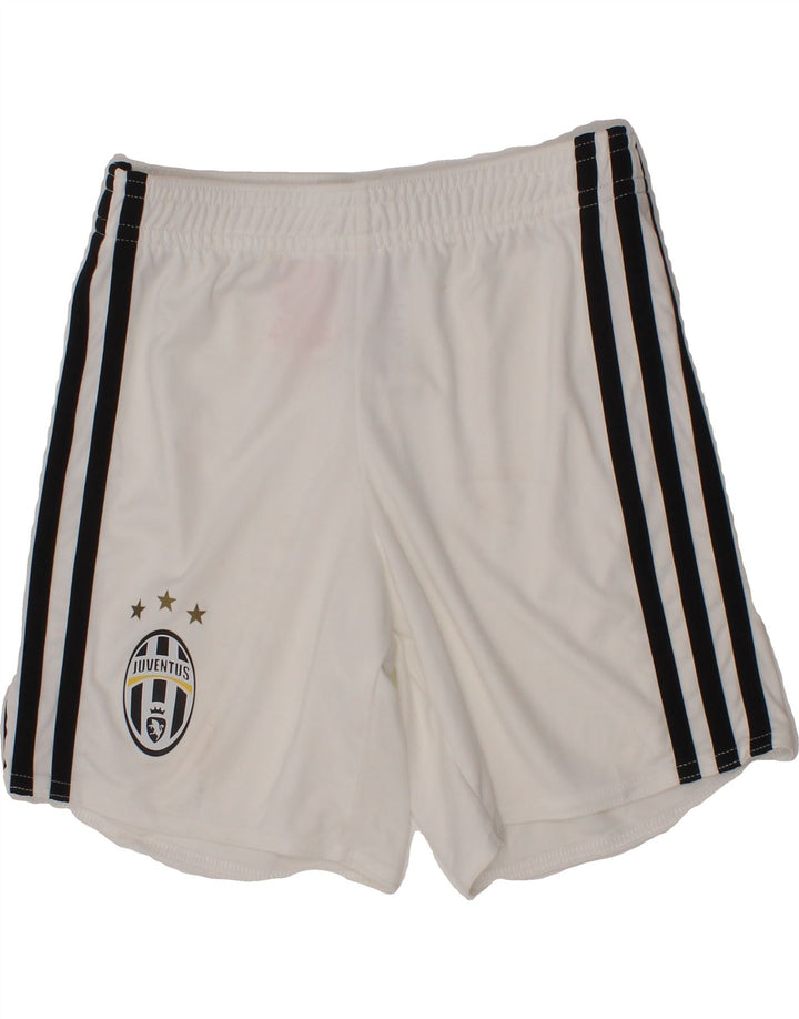 ADIDAS Boys Juventus Sport Shorts 5-6 Years  White Polyester Vintage Adidas and Second-Hand Adidas from Messina Hembry 