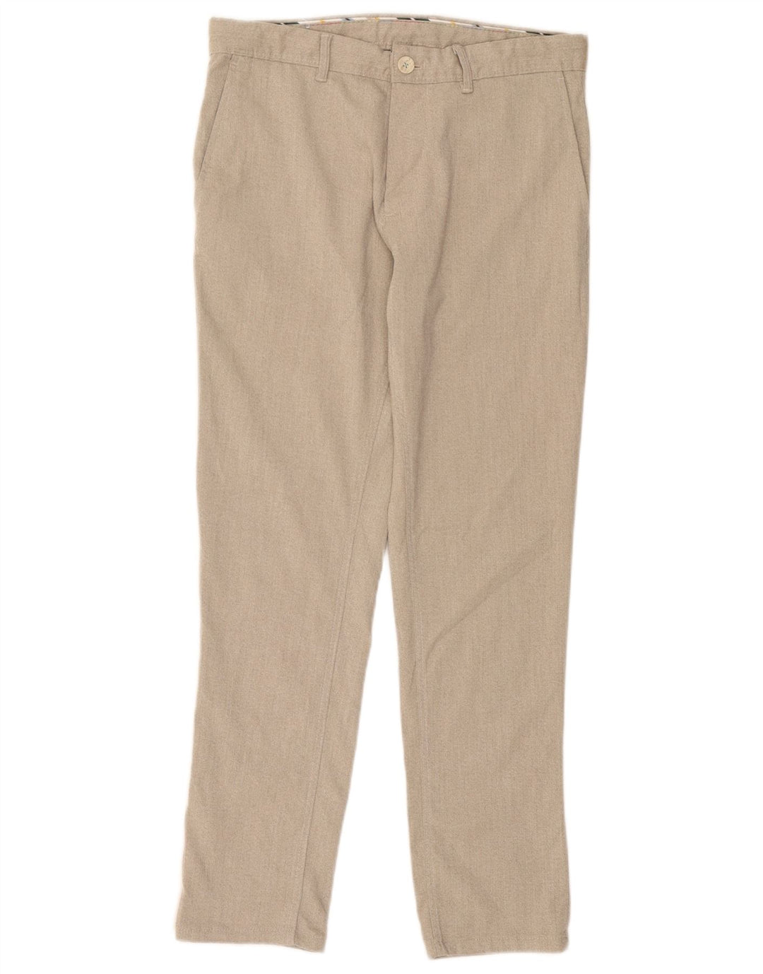Męskie proste spodnie chino Zara EU 40 Medium W31 L28 Beżowy poliester